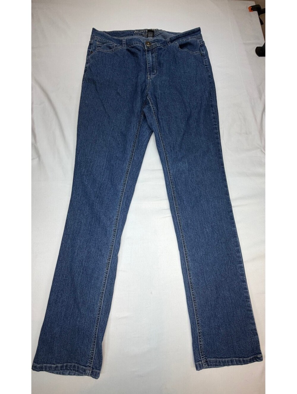 Ashley Stewart Women's Tall Skinny Jeans Medium Wash Mid Rise Size 16T Blue